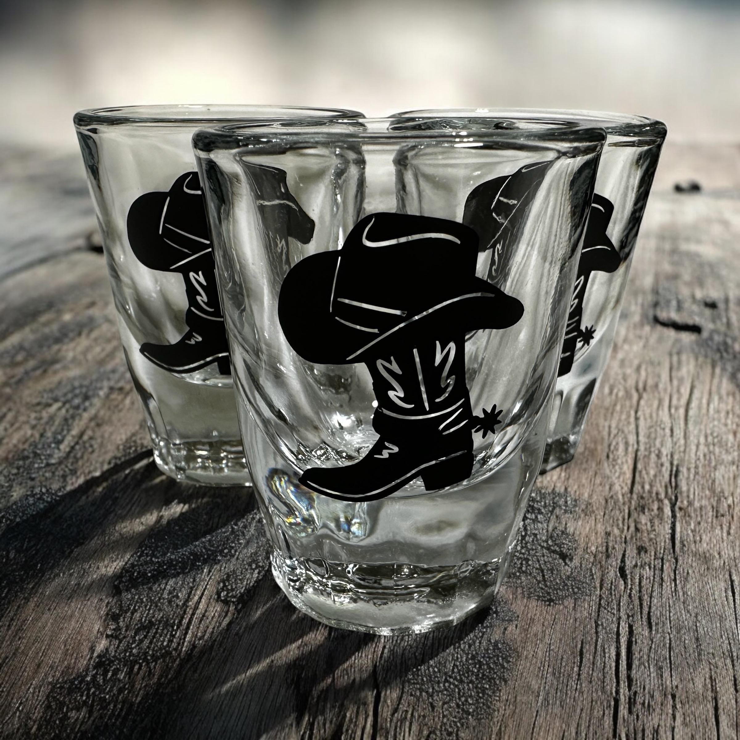 Cowboy Shot Glass Western Barware Country Party Favor Bachelorette Celebration Supplies Rodeo Theme Wedding Gift Rustic Ranch Style Favors