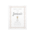 Pearl Bridal Shower Welcome Sign Foam Board Champagne Theme Poster Reception Signage Bride Celebration Backdrop Entrance Display Prosecco