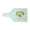 Lemon Cutting Board Glass Serving Platter Paddle Cheese Tray Charcuterie Hostess Gift Housewarming Kitchen Wall Art Italian Farmhouse