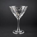 Bride Martini Glass Bridal Shower Gift Bachelorette Party Keepsake Wedding Cocktail Drinkware Engagement Celebration Stemware Rhinestone