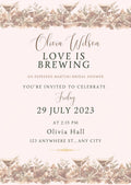 Love Is Brewing Bridal Shower Invitation Template Printable Engagement Party Announcement Card Design Digital Download Espresso Martini