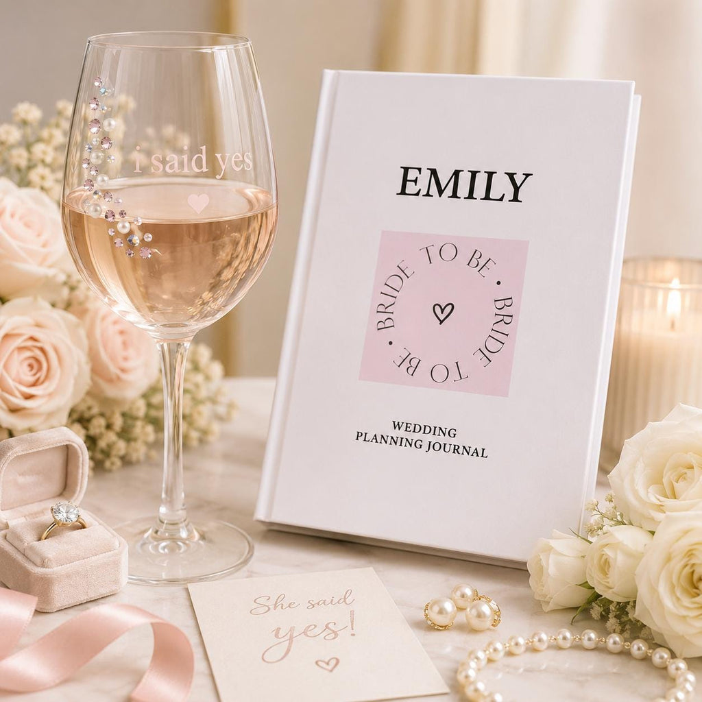 Personalized Wedding Planning Journal Bride To Be Gift Future Mrs Journal Engagement Gift for Bride Bridal Shower Gift Wedding Planner