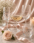 Engagement Gift Bridal Shower Gift Glam Bride Champagne Flute Future Mrs Wedding Morning Celebration Stemware Rhinestone Wine Glass Pearl
