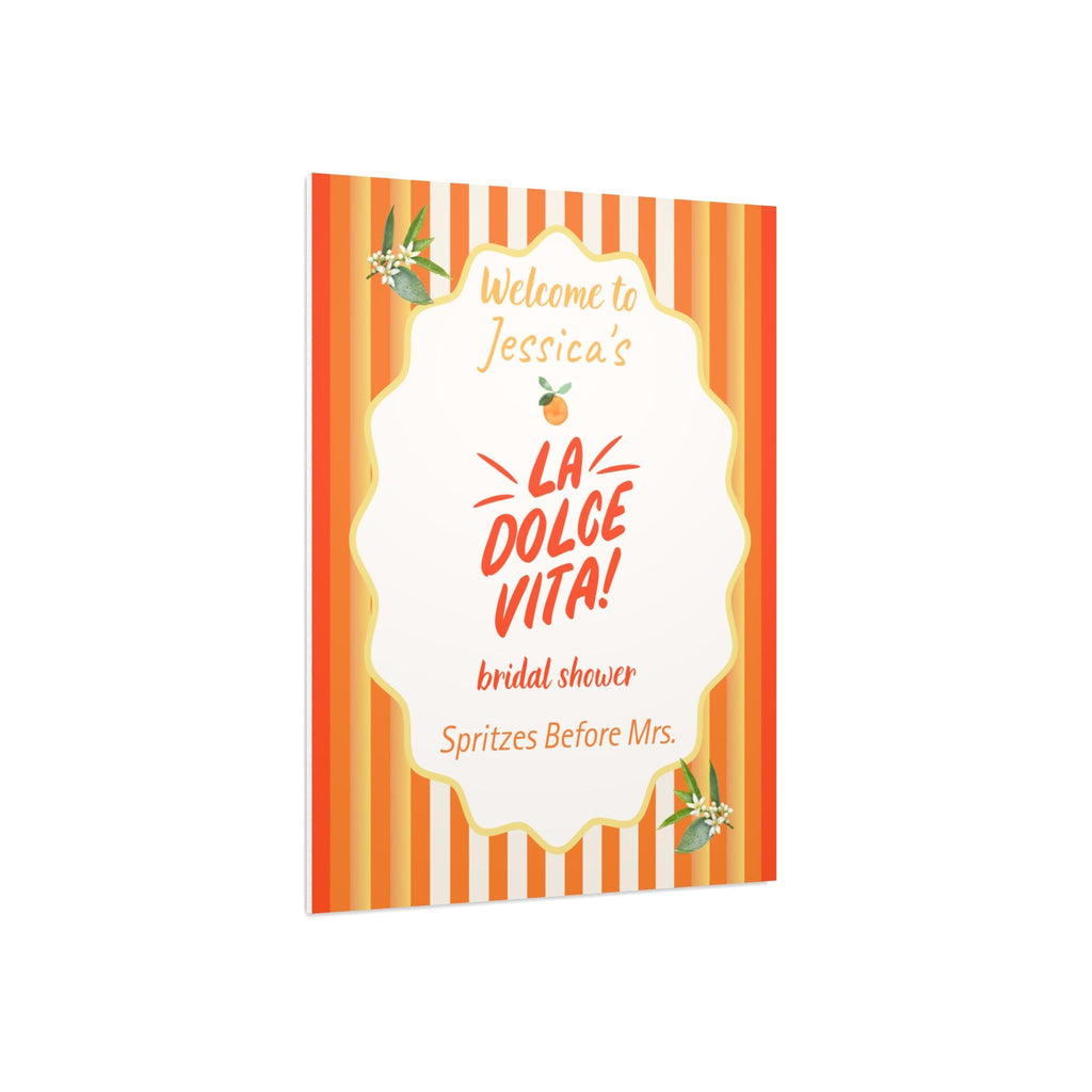 Aperol Spritz Bridal Shower Sign Cocktail Party Poster Wedding Celebration Art Bride Event Decoration Drink Themed Display Beverage Bar