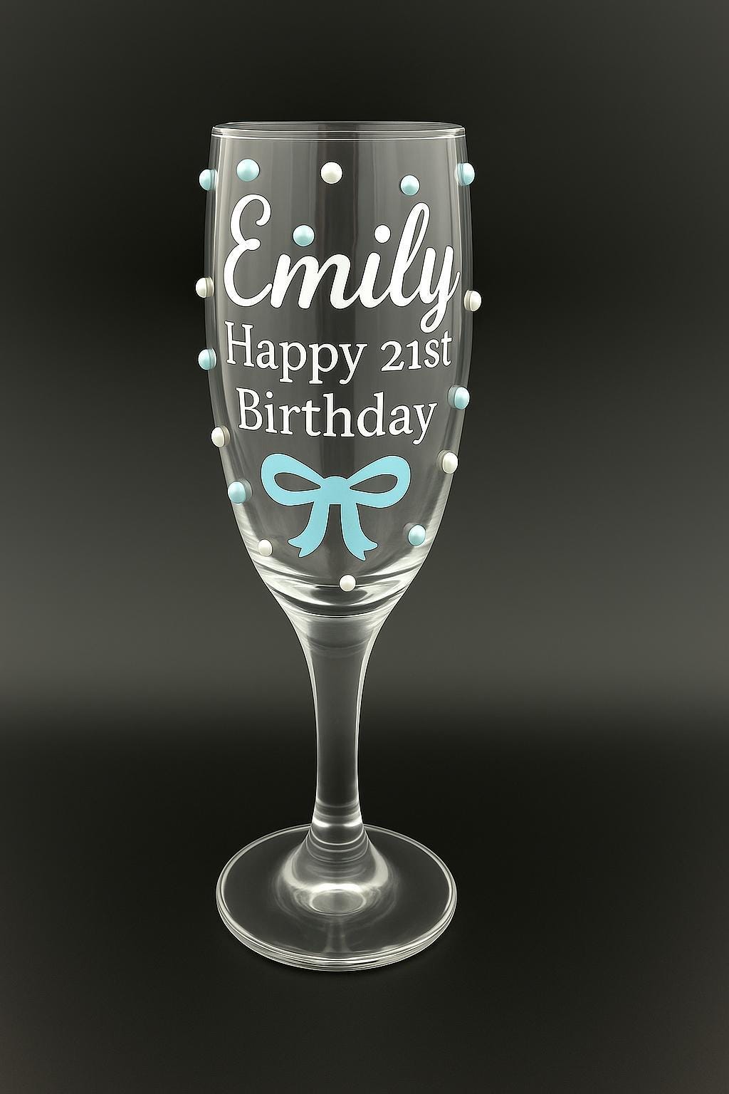 Custom Champagne Flute Personalized Birthday Gift Under 20 Milestone Celebration Stemware Engraved 21st Prosecco Glass Unique Wine