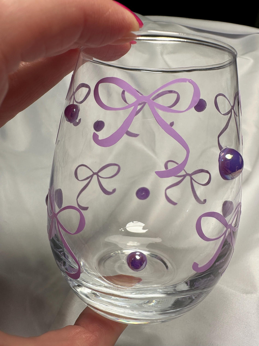 Sparkly Wine Glass Happy Birthday Gift Woman Bachelorette Party Stemless Birthday Glam Celebration Bridal Shower Bridesmaid Appreciation