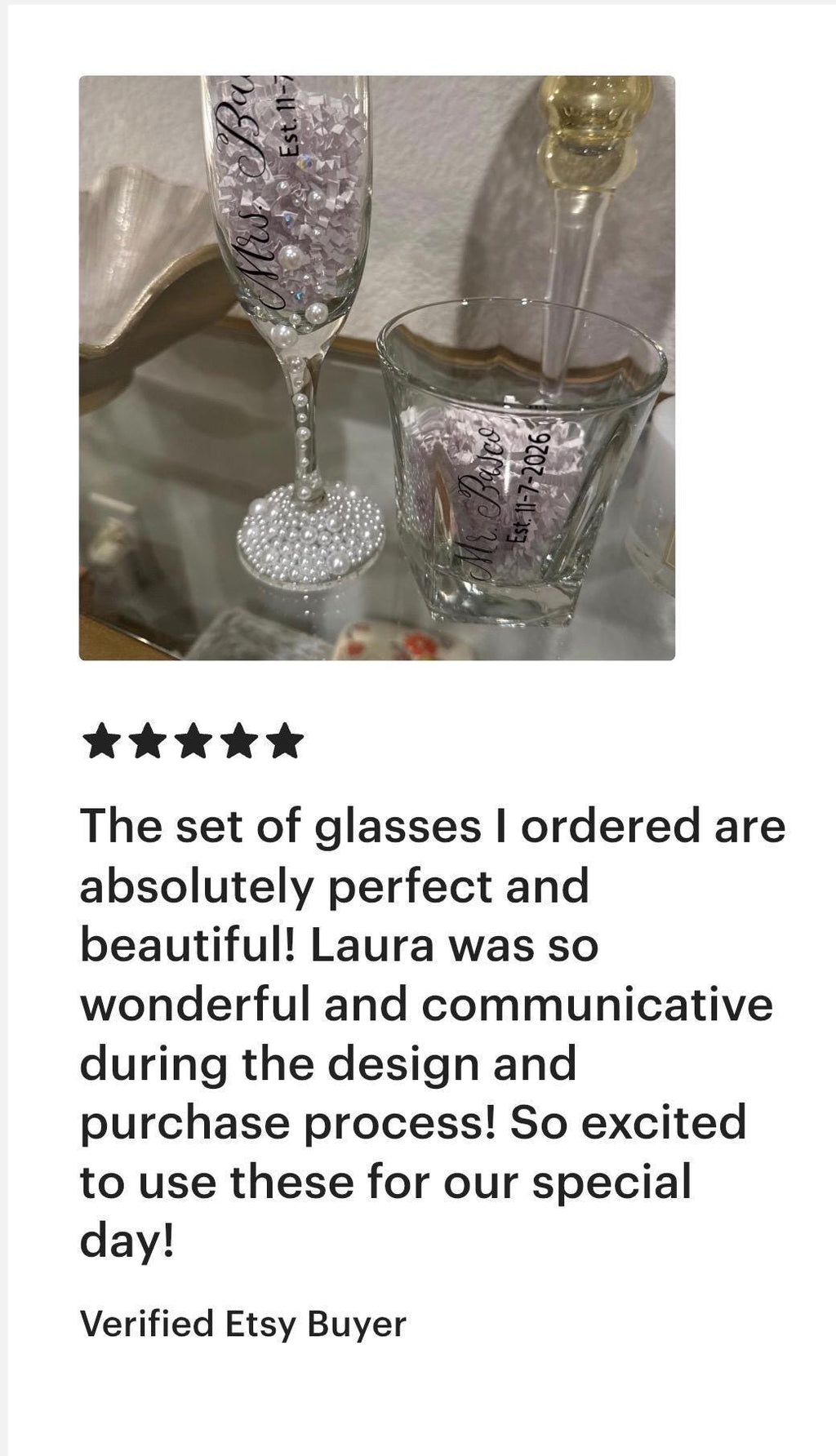 Bride Champagne Flute Personalized Stemware Wedding Glass Custom Name Bridal Shower Gift Keepsake Pearl Embellished Goblet Celebration